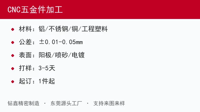 CNC五金件加工