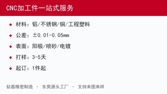 CNC加工件一站式服务
