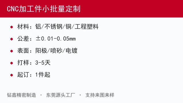 CNC加工件小批量定制