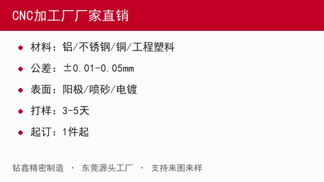CNC加工厂厂家直销