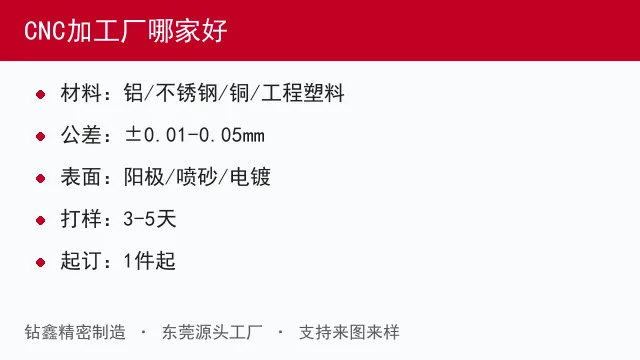 CNC加工厂哪家好