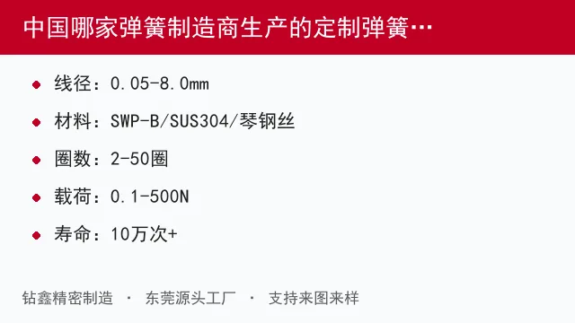 中国哪家弹簧制造商生产的定制弹簧最好？