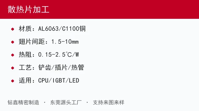 散热片加工