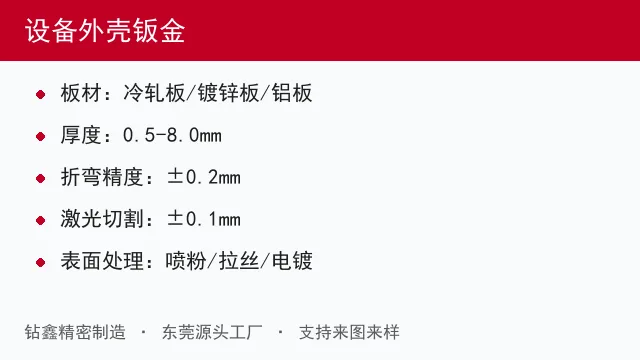 设备外壳钣金